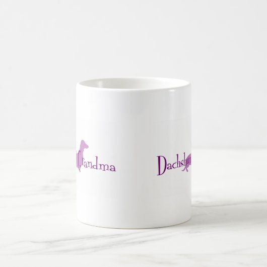 Dachshund Grandma Koffiemok (Center)
