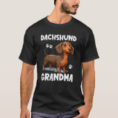 Dachshund Grandma T-shirt (Voorkant)