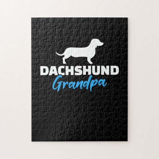 Dachshund Grandpa Legpuzzel (Verticaal)