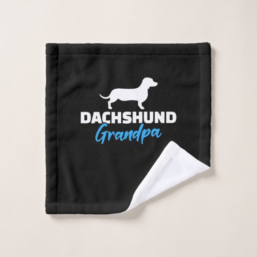 Dachshund Grandpa Washandje (Wasdoekje)