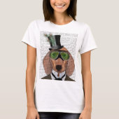 Dachshund Green Goggles Top Hat (Voorkant)