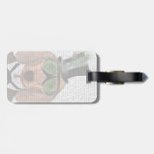 Dachshund Green Goggles Top Hat Bagagelabel (Achterkant horizontaal)