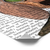 Dachshund Green Goggles Top Hat Poster (Hoek)