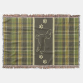 Dachshund Green Pset Throw Blanket Deken (Voorkant)
