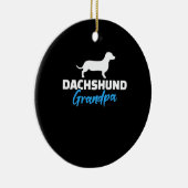 Dachshund Grootvader Keramisch Ornament (Rechts)