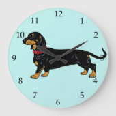 dachshund grote klok (Voorkant)