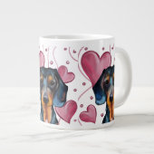 Dachshund grote koffiekop (Voorkant rechts)