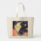 Dachshund Grote Tote Bag (Achterkant)