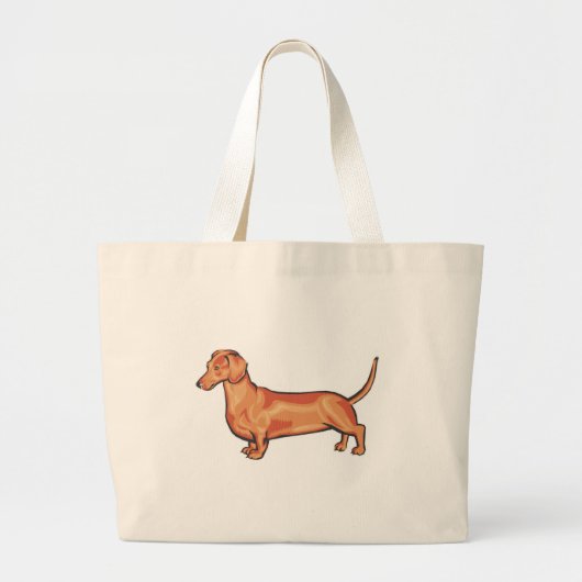Dachshund Grote Tote Bag (Voorkant)