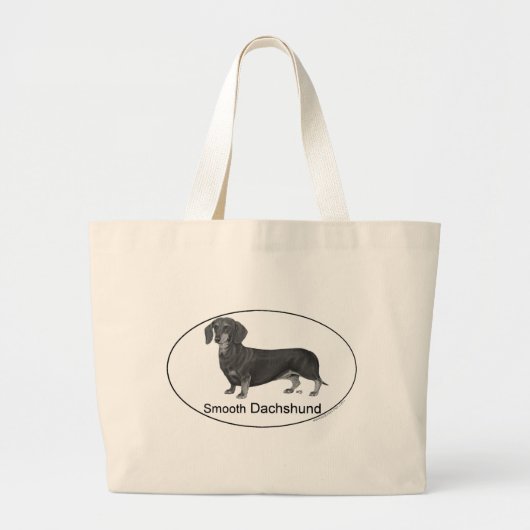 Dachshund Grote Tote Bag (Voorkant)