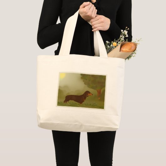 Dachshund Grote Tote Bag (Voorkant (product))