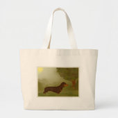 Dachshund Grote Tote Bag (Voorkant)