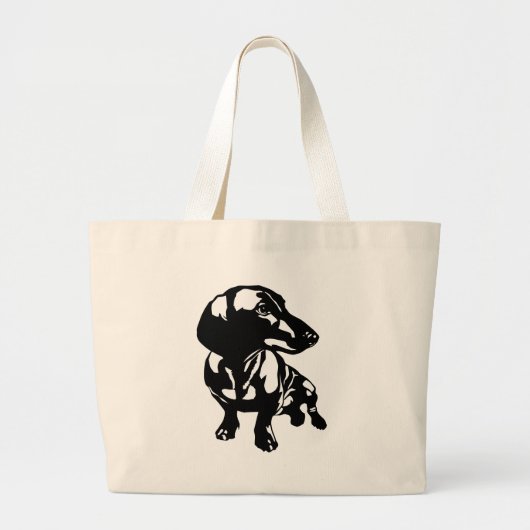 Dachshund Grote Tote Bag (Voorkant)