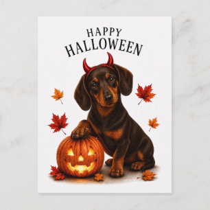 Dachshund Halloween Briefkaart