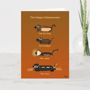 Dachshund Halloween Card! Kaart