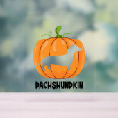Dachshund Halloween Dog Acryl Bord (Neutraal)