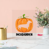 Dachshund Halloween Dog Acryl Bord (Huwelijk)