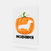 Dachshund Halloween Dog Acryl Bord (Hoek)