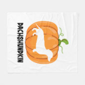 Dachshund Halloween Dog Fleece Deken (Voorkant (Horizontaal))