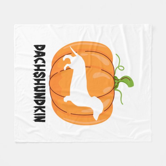 Dachshund Halloween Dog Fleece Deken (Voorkant (Horizontaal))