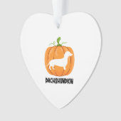 Dachshund Halloween Dog Ornament (voorkant)