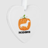 Dachshund Halloween Dog Ornament (voorkant)