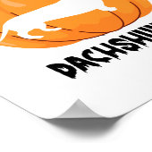 Dachshund Halloween Dog Poster (Hoek)