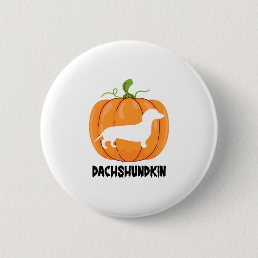 Dachshund Halloween Dog Ronde Button 5,7 Cm (Voorkant)