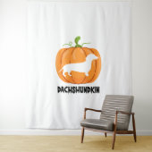 Dachshund Halloween Dog Wandkleed (In situ)