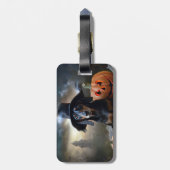 Dachshund Halloween eng Bagagelabel (Achterkant verticaal)