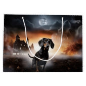 Dachshund Halloween eng Groot Cadeauzakje (Achterkant)