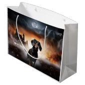 Dachshund Halloween eng Groot Cadeauzakje (Achterkant Gekanteld)