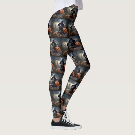 Dachshund Halloween eng Leggings (Rechts)