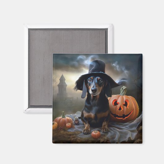 Dachshund Halloween eng Magneet (Voorkant / Achterkant)