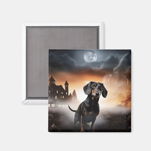 Dachshund Halloween eng Magneet (Voorkant / Achterkant)