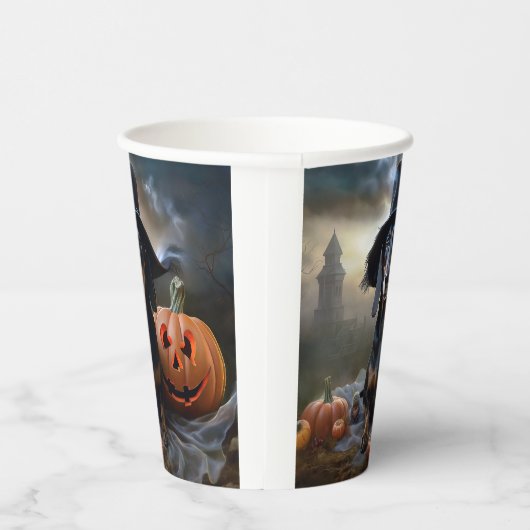 Dachshund Halloween eng Papieren Bekers (Rechts)