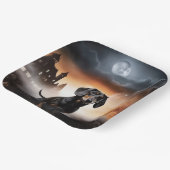 Dachshund Halloween eng Papieren Bordje (Gebogen)