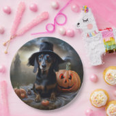 Dachshund Halloween eng Papieren Bordje (Feest)