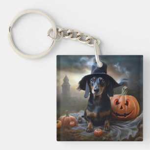 Dachshund Halloween eng Sleutelhanger