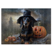 Dachshund Halloween eng Snijplank (Voorkant)