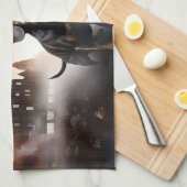 Dachshund Halloween eng Theedoek (Quarter Fold)