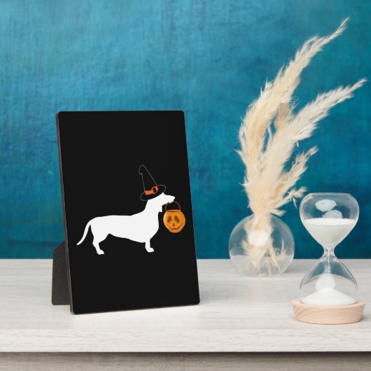 (Dachshund Halloween) Fotoplaat (Zijkant)