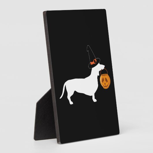 (Dachshund Halloween) Fotoplaat (Zijkant)