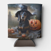 Dachshund Halloween Griezelen Blikjeskoeler (Voorkant)