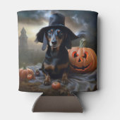 Dachshund Halloween Griezelen Blikjeskoeler (Achterkant)