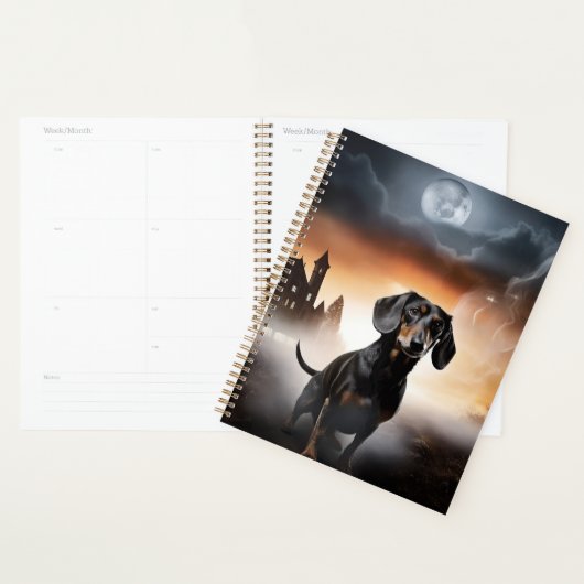 Dachshund Halloween Griezelen Planner (Display)