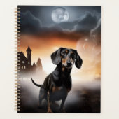 Dachshund Halloween Griezelen Planner (Voorkant)