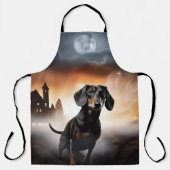 Dachshund Halloween Griezelen Schort (Voorkant)