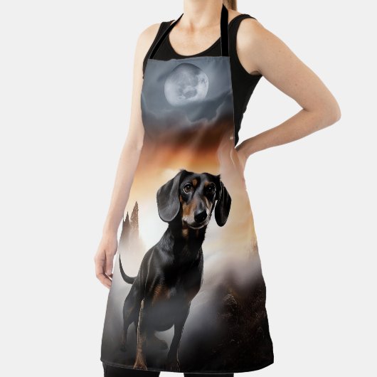 Dachshund Halloween Griezelen Schort (Insitu)