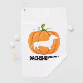 Dachshund Halloween Hond Golfhanddoek (Insitu)